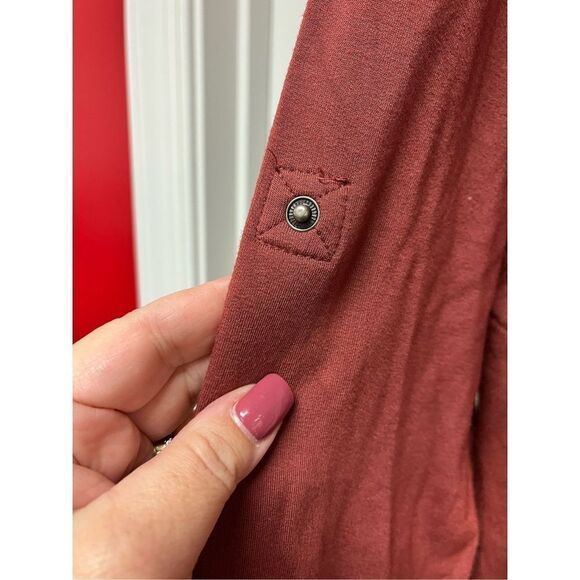 Torrid Rust Sift Sweatshirt Style Hooded Barn Jacket sz 2X EUC - Picture 5 of 9